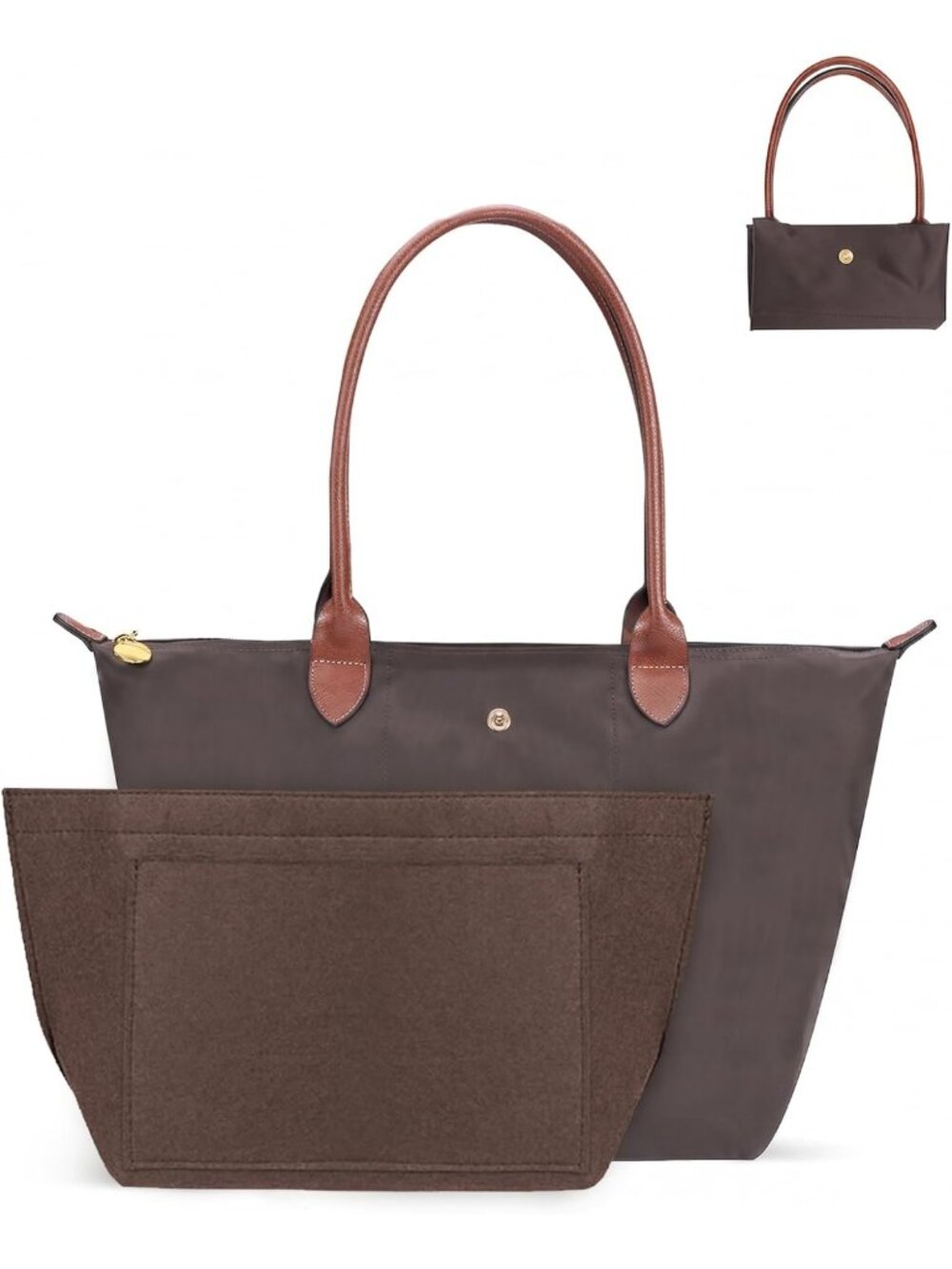 Lightweight Waterproof Foldable Nylon Tote Bag for Women - Stylish & Versatile